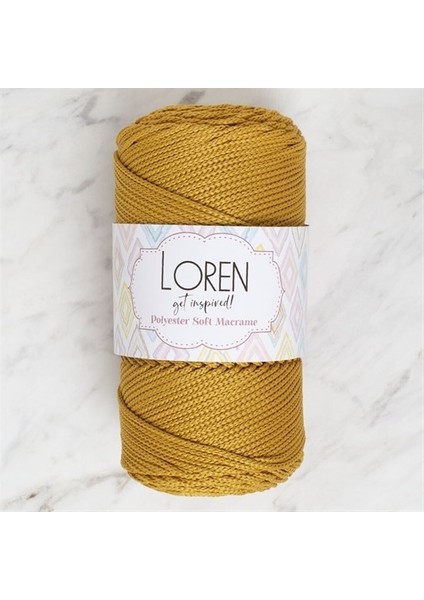 Polyester Soft Macrame Hardal El Örgü Ipi - LM061 - 34449