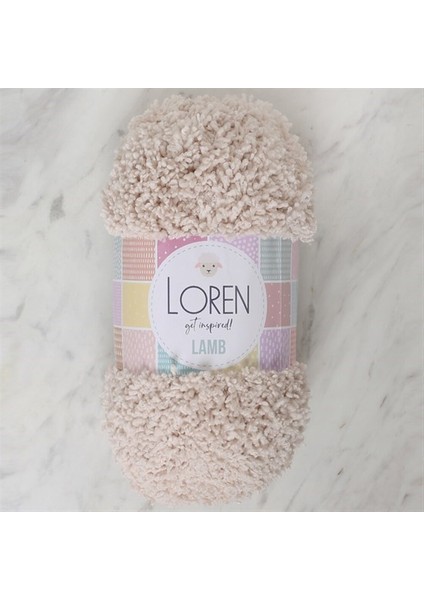 Lamb Açık Bej El Örgü Ipi - R055 - 34420