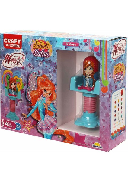 9802 Crafy Winx Sihirli Salon Oyun Hamur Seti 15 Parça -Sunman fırsatları