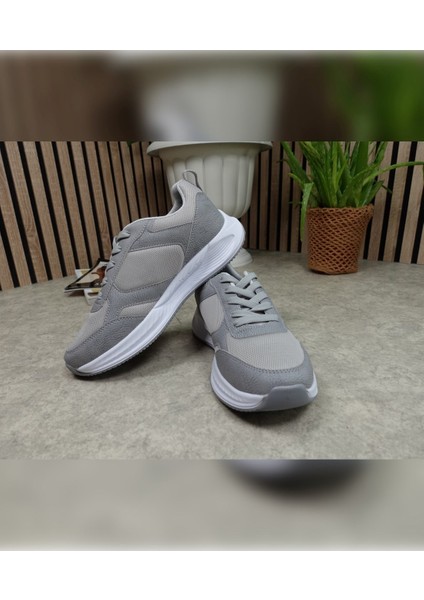Günlük Fileli Nefes Alabilen Erkek Sneaker Bağcıklı Kalın Taban Hafif Rahat Yürüyüş Koşu Spor Ayakkabısı 8011 fırsatları