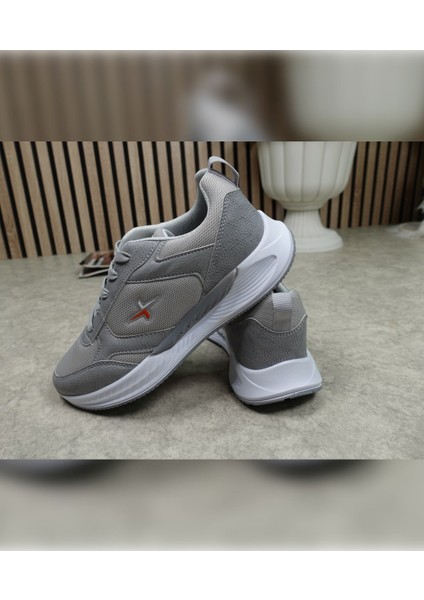 Günlük Fileli Nefes Alabilen Erkek Sneaker Bağcıklı Kalın Taban Hafif Rahat Yürüyüş Koşu Spor Ayakkabısı 8011 indirimleri