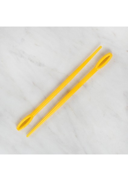 2 Li Plastik Sarı Yün Iğnesi