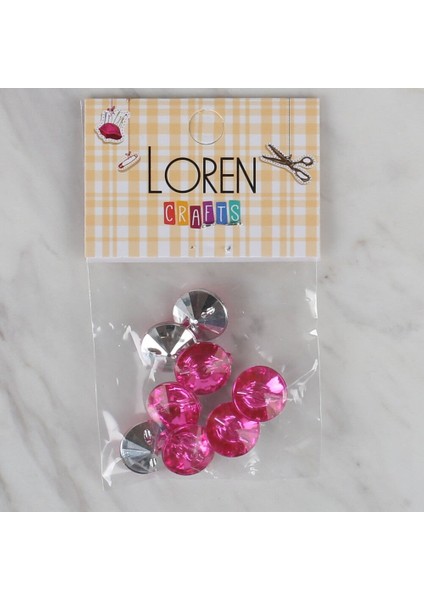 Crafts Pembe 8 Li Düğme - 203