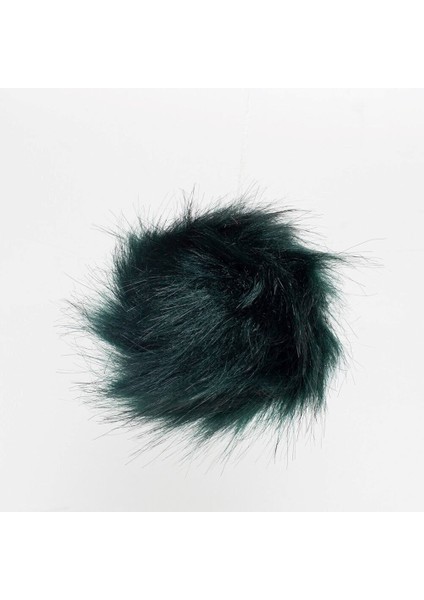 Kırçıllı Koyu Yeşil Tüylü Ponpon
