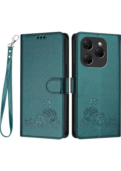 Tecno Spark 20 Pro Deri Telefon Kılıfı (Yurt Dışından)