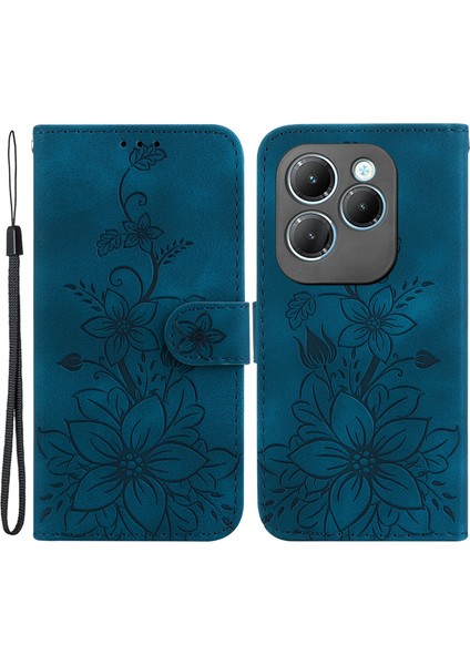 Infinix Hot 40/40 Pro Kart Yuvaları Pu Deri Cüzdan Telefon Kapağı (Yurt Dışından)