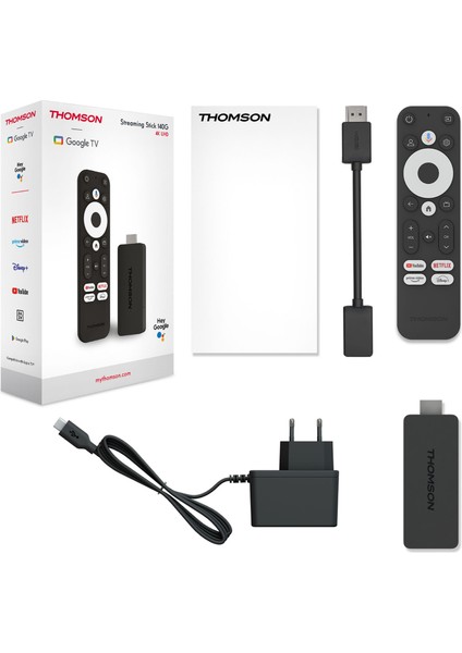 Streaming Stick 140 TV Stick 4K UHD Dolby Atmos Chromecast Android TV Media Player