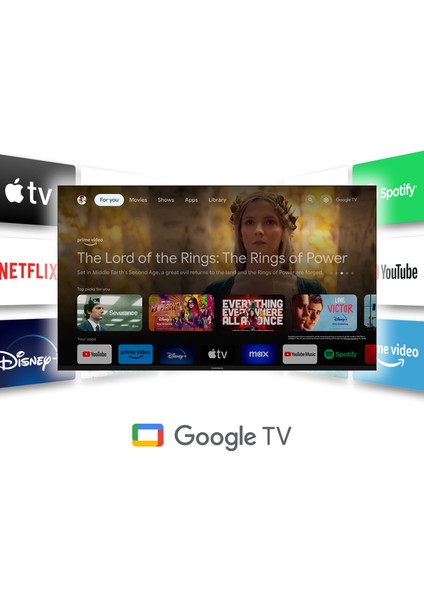 Streaming Stick 140 TV Stick 4K UHD Dolby Atmos Chromecast Android TV Media Player