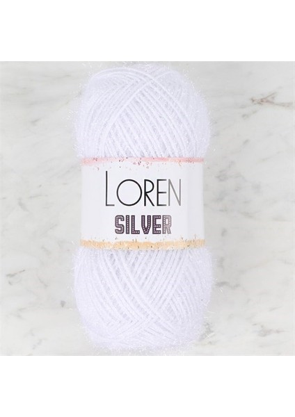 Silver Optik Beyaz El Örgü Ipi - Rs-Optik - 34068