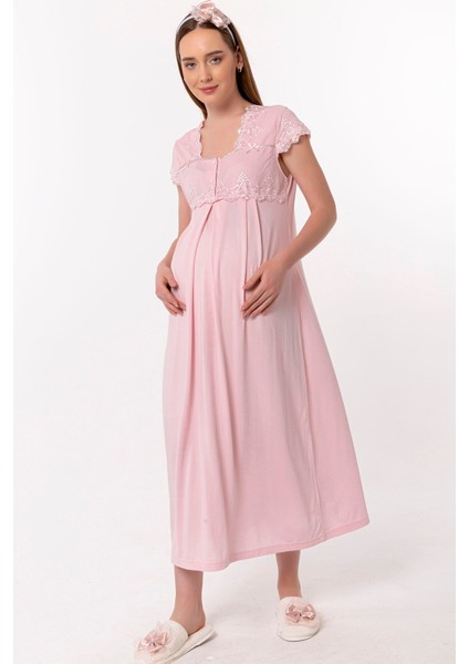 Pembe Hamile Lohusa Gecelik