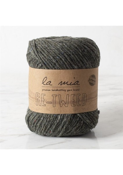 Re-Tweed Yeşil Melanj El Örgü Ipi - L131 - 34405