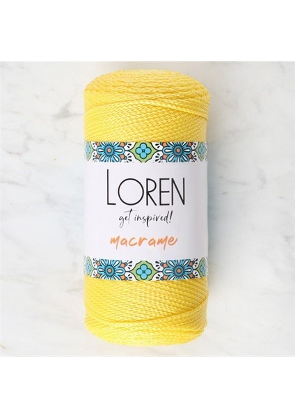 Macrame Sarı El Örgü Ipi - Rm 055 - 34330