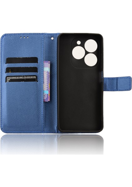 Tecno Spark 20 Deri Cüzdan Standı Telefon Koruyucu (Yurt Dışından)