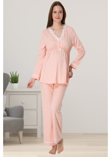 Somon Hamile Lohusa Pijama Takımı