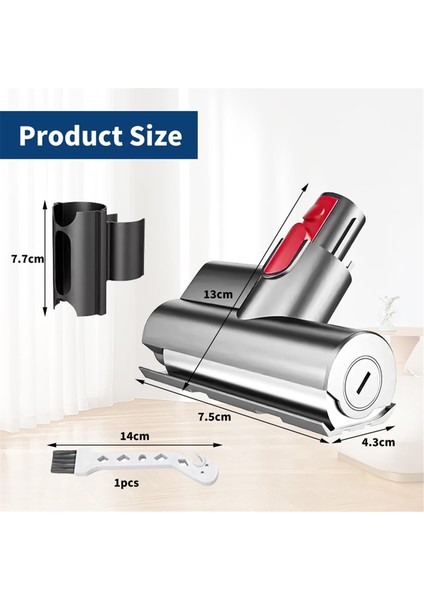 Dyson V7 V8 V10 V11V15 El Tipi Elektrikli Süpürge Için Mini Türbin Başlığı (Yurt Dışından)