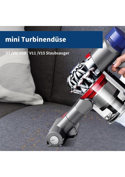 Dyson V7 V8 V10 V11V15 El Tipi Elektrikli Süpürge Için Mini Türbin Başlığı (Yurt Dışından)