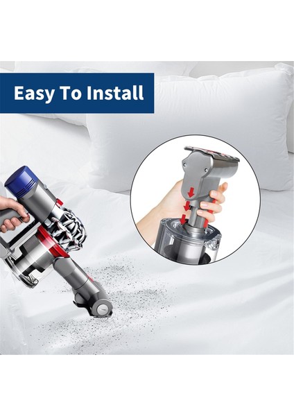 Dyson V7 V8 V10 V11V15 El Tipi Elektrikli Süpürge Için Mini Türbin Başlığı (Yurt Dışından)