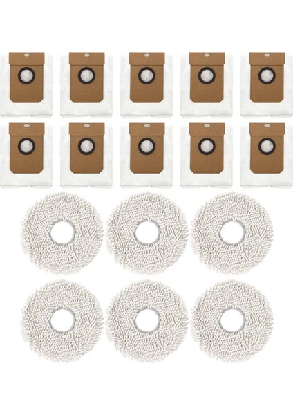 Cecotec CONGA11090 Robot Süpürge Için Toz Torbaları Mop Bezi Seti (Yurt Dışından)