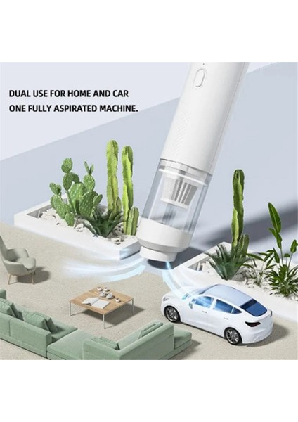 Kablosuz Araba Elektrikli Süpürgesi Yüksek Emiş Üfleme Hava Çıkarma Siyah (Yurt Dışından)