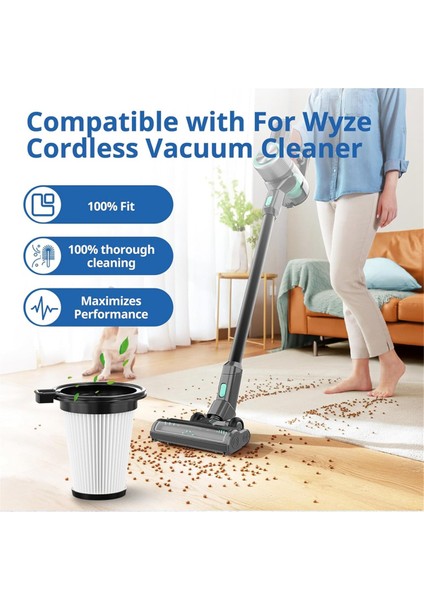 Wyze Kablosuz Elektrikli Süpürge Için 4'lü Yedek Filtre Paketi (Yurt Dışından)