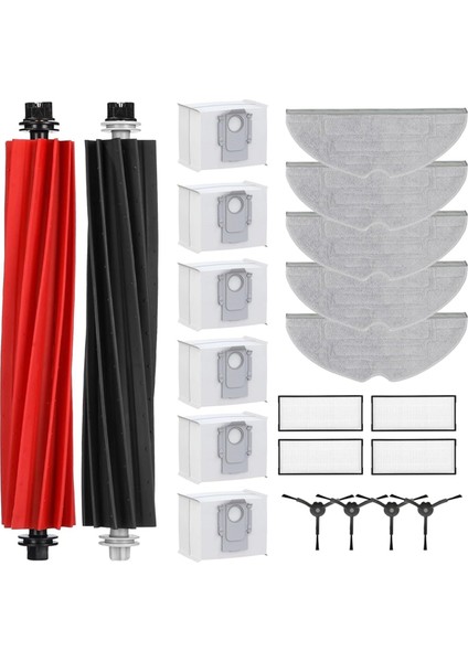 S8 Pro Uıtra Robot Süpürge Ana Yan Fırça Hepa Filtre Paspas Bezi Toz Torbası Yedek Parçaları (Yurt Dışından)