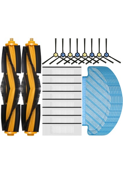 N10 Plus Robot Süpürge Ana Yan Fırça Hepa Filtre Paspas Bezi Yedek Parçaları (Yurt Dışından)