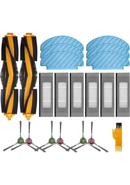 Debot Ozmo T8+/t8 /t8 Max/n8 Plus/n8 Pro Ana Yan Fırça Filtresi Paspas Bezi Parçaları ile Uyumludur (Yurt Dışından)