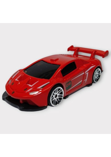 Metal Mini Arabalar 8 cm - Kırmızı - 3