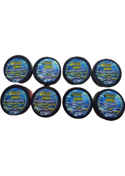 Renatcarp Trout Peynir (Cheese) Kokulu Özel Seri Yüzen Silikon Ringa Yavru Balık Alabalık Yemi (Beyaz Glow)