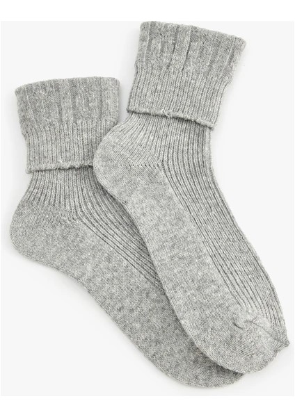 Kadın 12'li Yün Kışlık Sıkmayan Lastik Çorap fırsatları