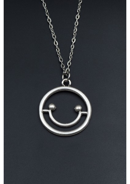 Gülen Yüz- Smile Düz Zincir Kolye fiyatları