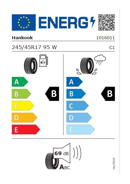 245/45 R17 95W Ventus S1 Evo2 K117 Mo Oto Yaz Lastiği (ÜRETIM:2024)
