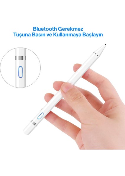 Tüm Cihazlar ile Uyumlu Stylus Hassas Yazı Çizim Kalemi 2. Nesil