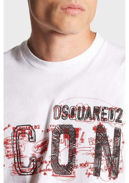 Baskılı Pamuk Regular Fit Bisiklet Yaka T Shirt Erkek T Shirt S79GC0084 S23009 100 modelleri