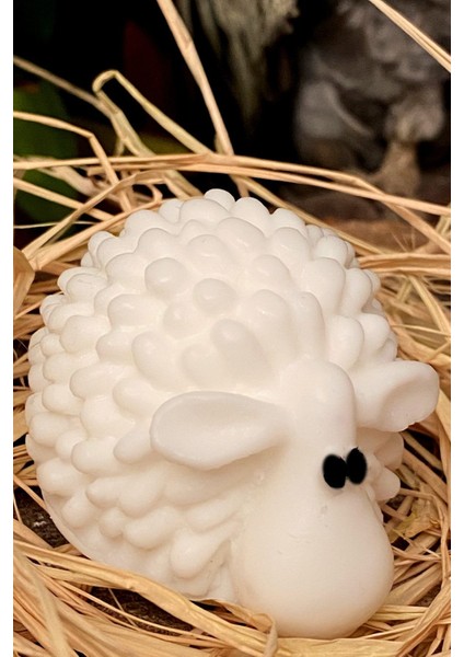 Tekno Trust Dekoratif Hediyelik Kuzu Figürlü Dekoratif El ve Banyo Sabunu - Bal Kokulu Beyaz