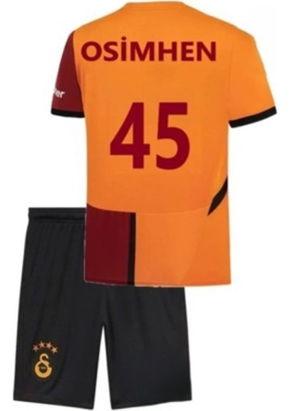 Galatasaray Victor Osimhen Sarı Kırmızı Çoçuk Forma 4lü Set 2024-25 Sezon