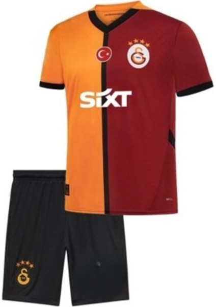 Galatasaray Victor Osimhen Sarı Kırmızı Çoçuk Forma 4lü Set 2024-25 Sezon