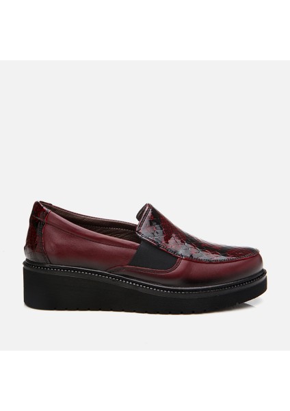 01AYH294670A178 Bordo Kadın Loafer