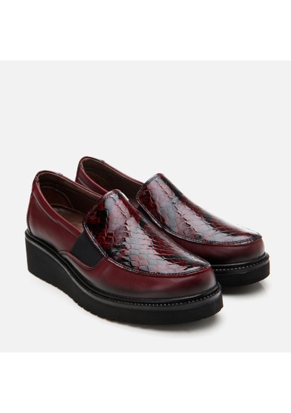 01AYH294670A178 Bordo Kadın Loafer