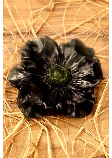 Dekoratif Hediyelik Çikolata Kokulu Siyah Nilüfer Çiçeği Figürlü Dekoratif Banyo Sabunu - %100 Doğa fiyatları