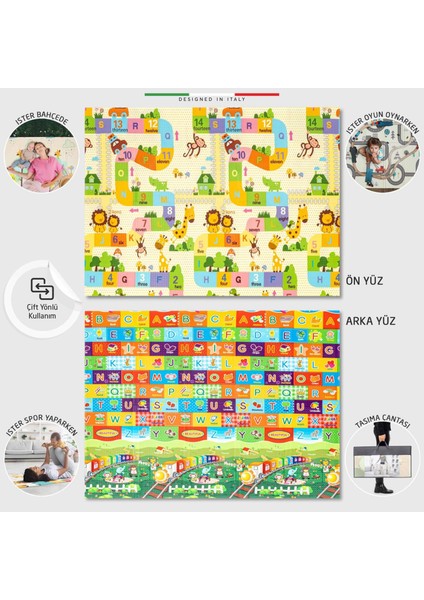 Game Road Katlanabilir Oyun Matı Oyun Halısı 150X200X1 cm XFD111 Game Road fiyatları