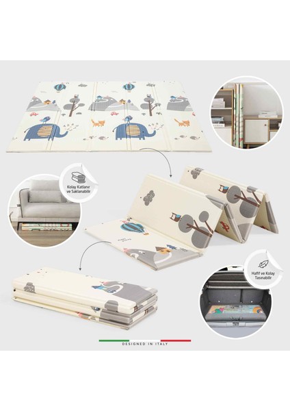 Game Road Katlanabilir Oyun Matı Oyun Halısı 150X200X1 cm XFD111 Game Road modelleri