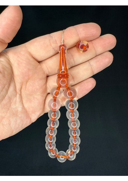 Efe Boy Maskot Şak Şak Tesbih Akrilik Şeffaf Renk Büyük Boy T-710