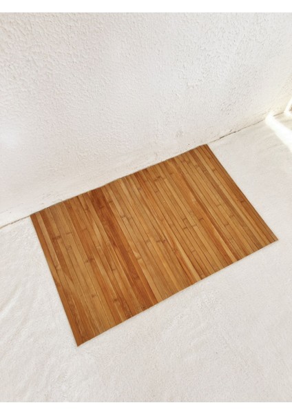 Bambu Kaydırmaz Tabanlı Banyo Paspası/matı 80 x 50 cm