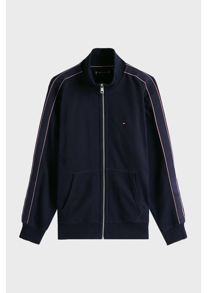 Pamuk Regular Fit Dik Yaka Fermuarlı Sweat Erkek Sweat MW0MW37468 Dw5