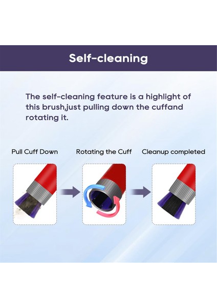 V8 V10 V11 V15 Elektrikli Süpürge Aksesuarları Tetik Kilidi Iz Bırakmayan Çiziksiz Toz Fırçası Ataşmanı (Yurt Dışından) fırsatları