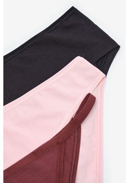 3lü Multi Shape Pamuklu Çok Renkli Külot
