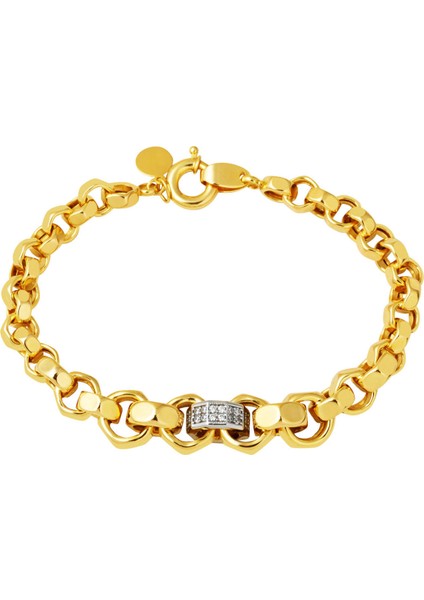 Süzme Halkalı Spor Altın Bileklik
