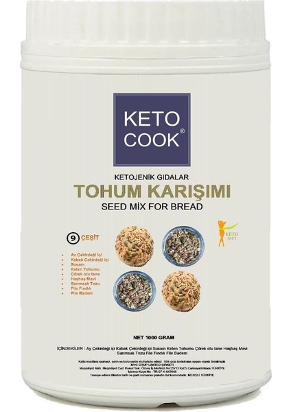 Ekmek Tohum Karışımı 9 Çeşit (9 Seed Mıx Bread Flour) 1.000 Gram