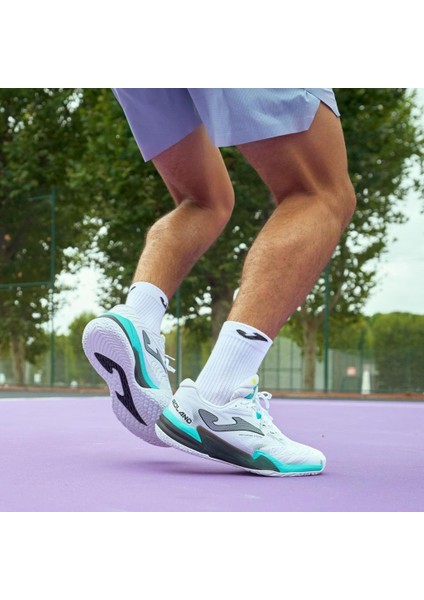 T.roland 2402 Beyaz All Court Erkek Tenis Ayakkabısı TROLAW2402AC